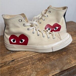Comme des Garcons Converse Shoe Sneakers High Top White Men 11 W 13